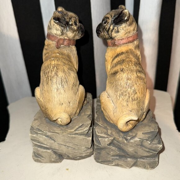 VTG 1990s Chrisdon Pug Realistic Resin Dog Sculpture Indoor Outdoor Expo Inc MCM - Picture 11 of 15